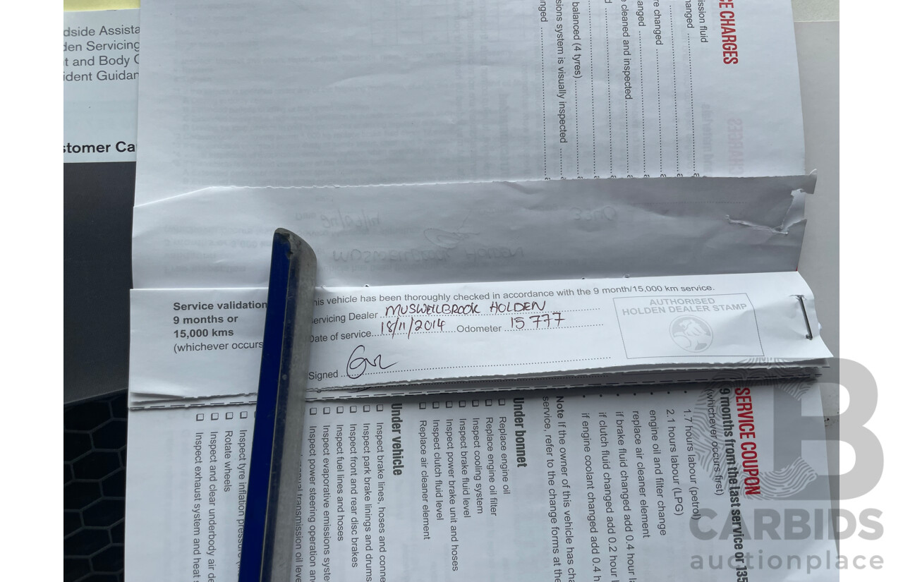 6/2014 Holden Commodore SV6 Storm VF Ute Black 3.6L