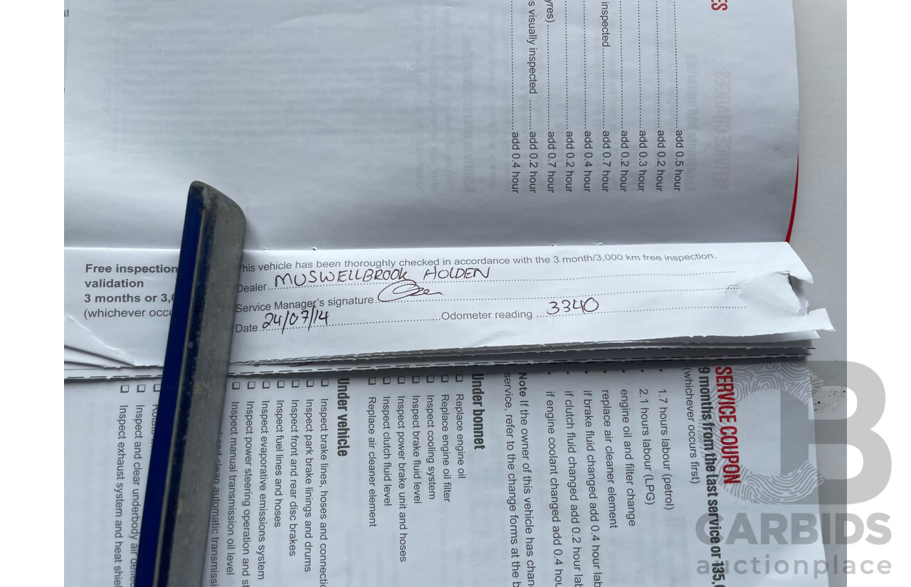 6/2014 Holden Commodore SV6 Storm VF Ute Black 3.6L