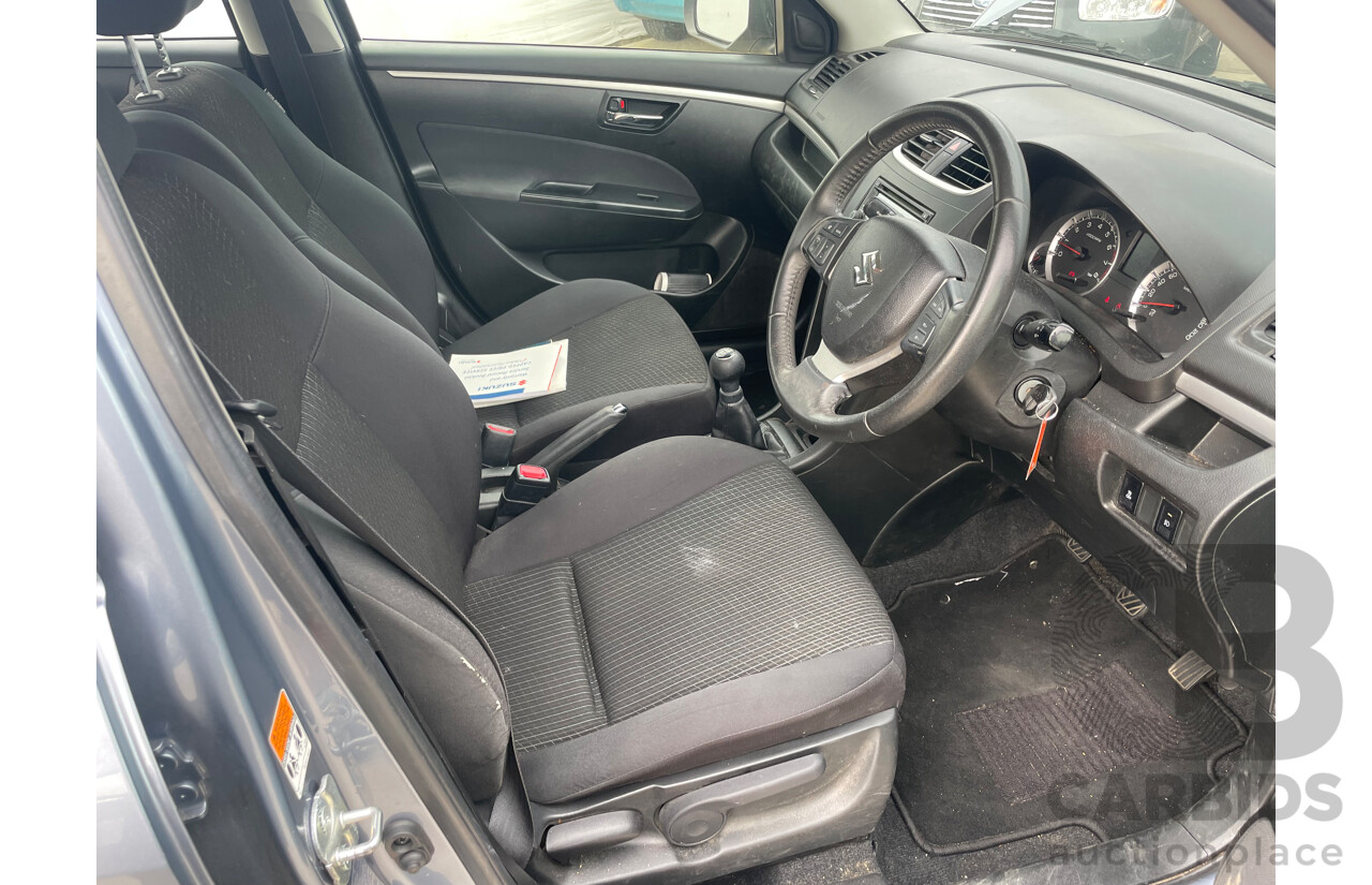 4/2014 Suzuki Swift GA FZ MY13 5d Hatchback Blue 1.4L