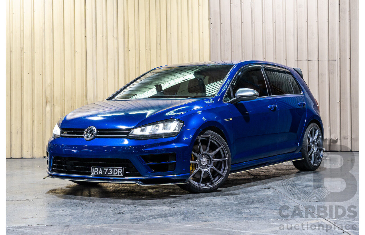 1/2015 Volkswagen Golf R (AWD) MK7 MY15 5d Hatchback Lapiz Blue Turbo 2.0L
