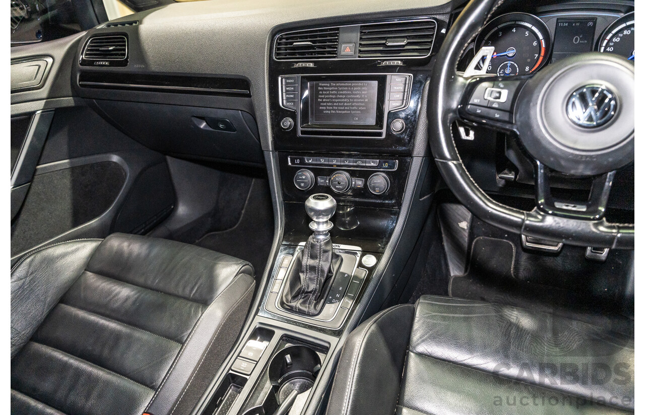 1/2015 Volkswagen Golf R (AWD) MK7 MY15 5d Hatchback Lapiz Blue Turbo 2.0L