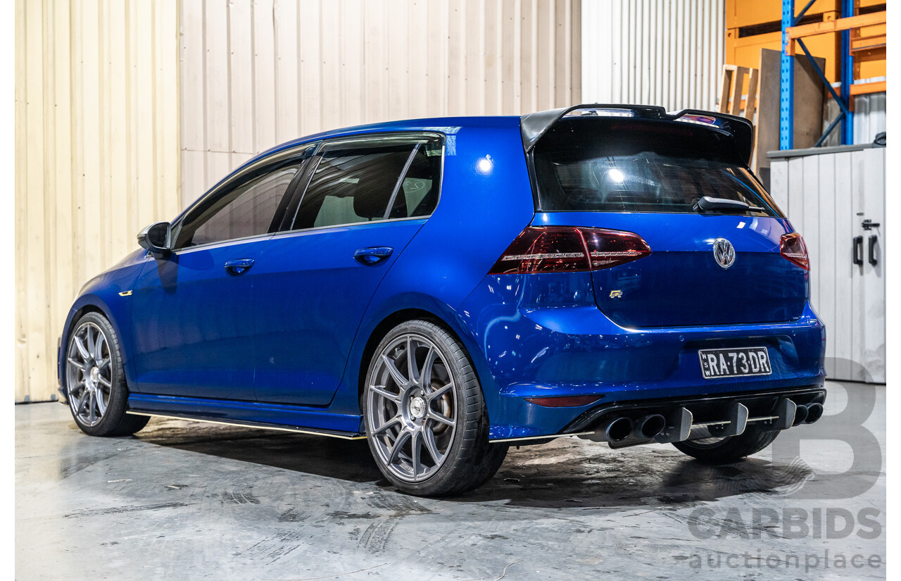 1/2015 Volkswagen Golf R (AWD) MK7 MY15 5d Hatchback Lapiz Blue Turbo 2.0L