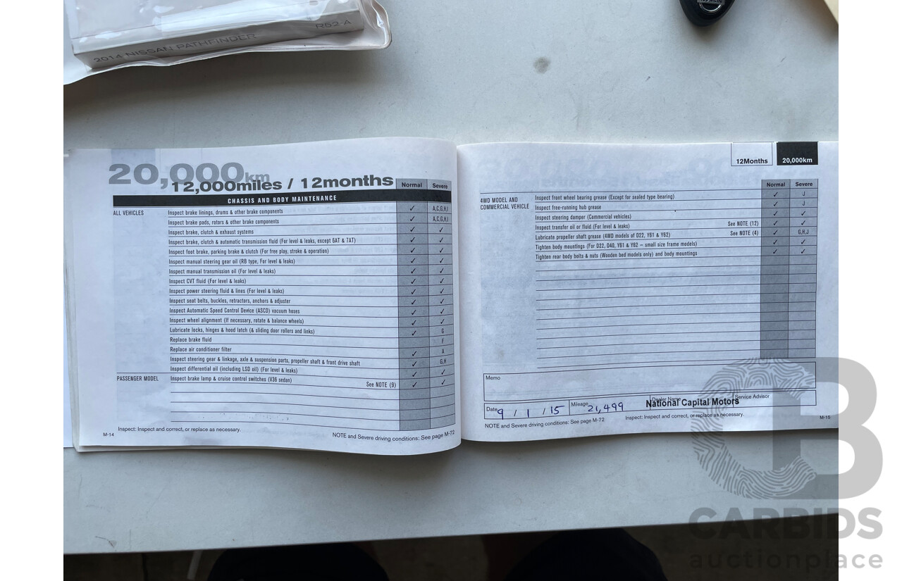 05/14 Nissan Pathfinder ST (4x2) FWD R52 4D Wagon Grey 3.5L