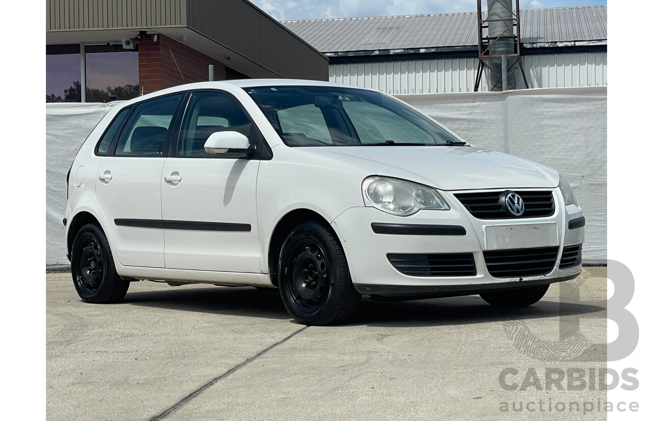 08/06 Volkswagen Polo MATCH FWD 9N MY07 UPGRADE 5D Hatchback White 1.6L