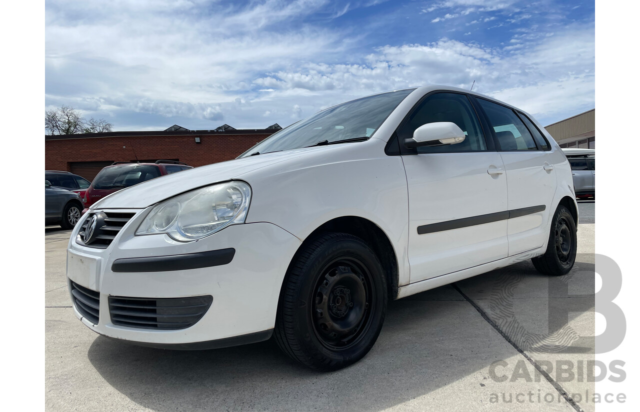 08/06 Volkswagen Polo MATCH FWD 9N MY07 UPGRADE 5D Hatchback White 1.6L