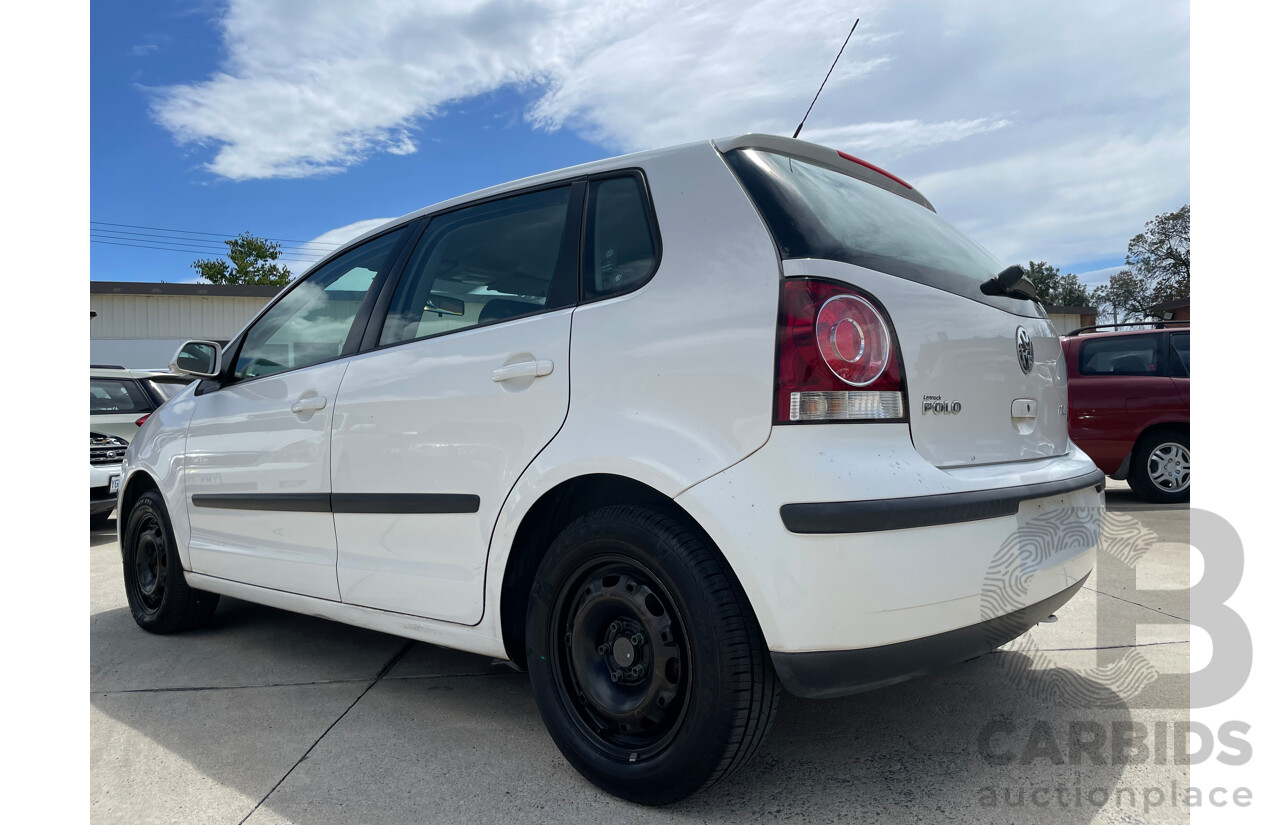 08/06 Volkswagen Polo MATCH FWD 9N MY07 UPGRADE 5D Hatchback White 1.6L