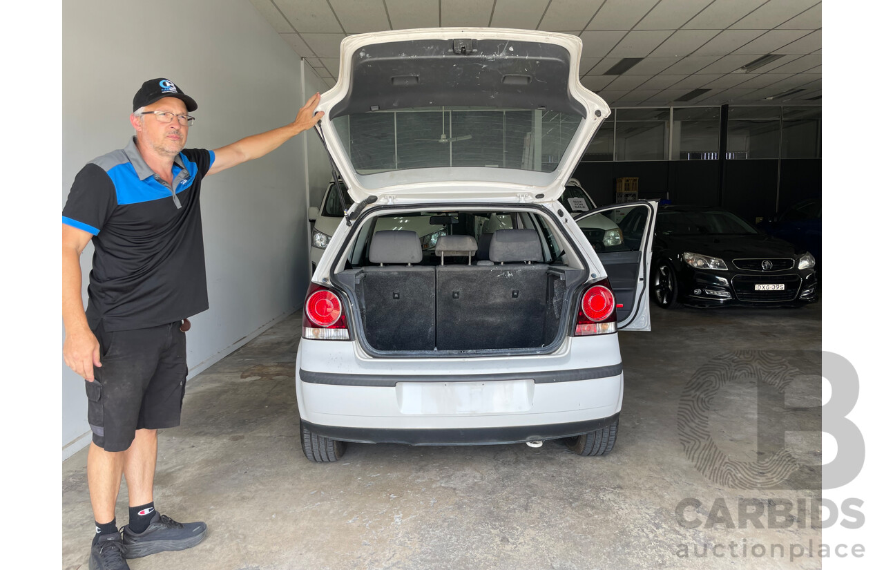 08/06 Volkswagen Polo MATCH FWD 9N MY07 UPGRADE 5D Hatchback White 1.6L