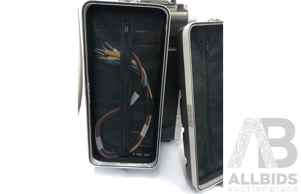 Behringer Powerlight PL2000, 3x Ahston IEM 200 Wireless Monitor System and Behringer Ultra Curve Pro in Road Case