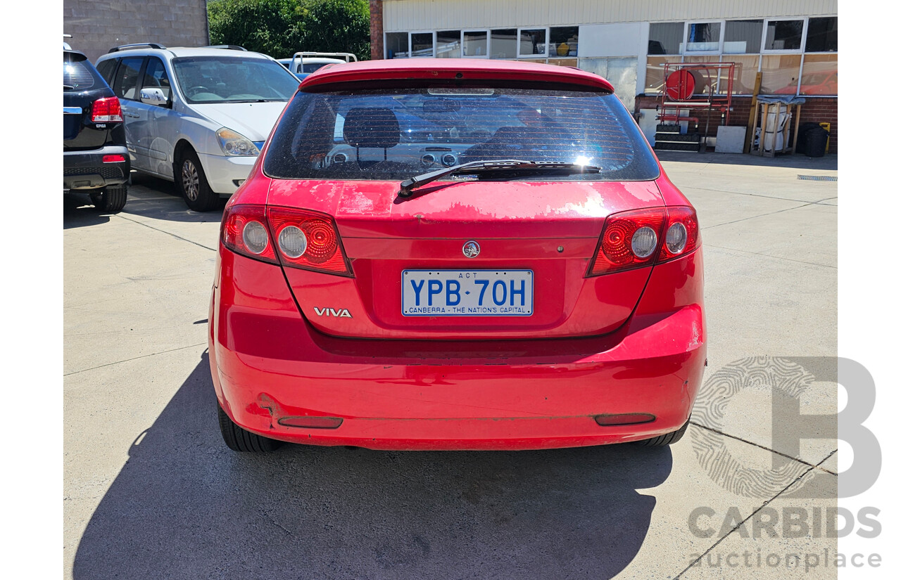 7/2007 Holden Viva  JF MY07 5d Hatchback Red 1.8L