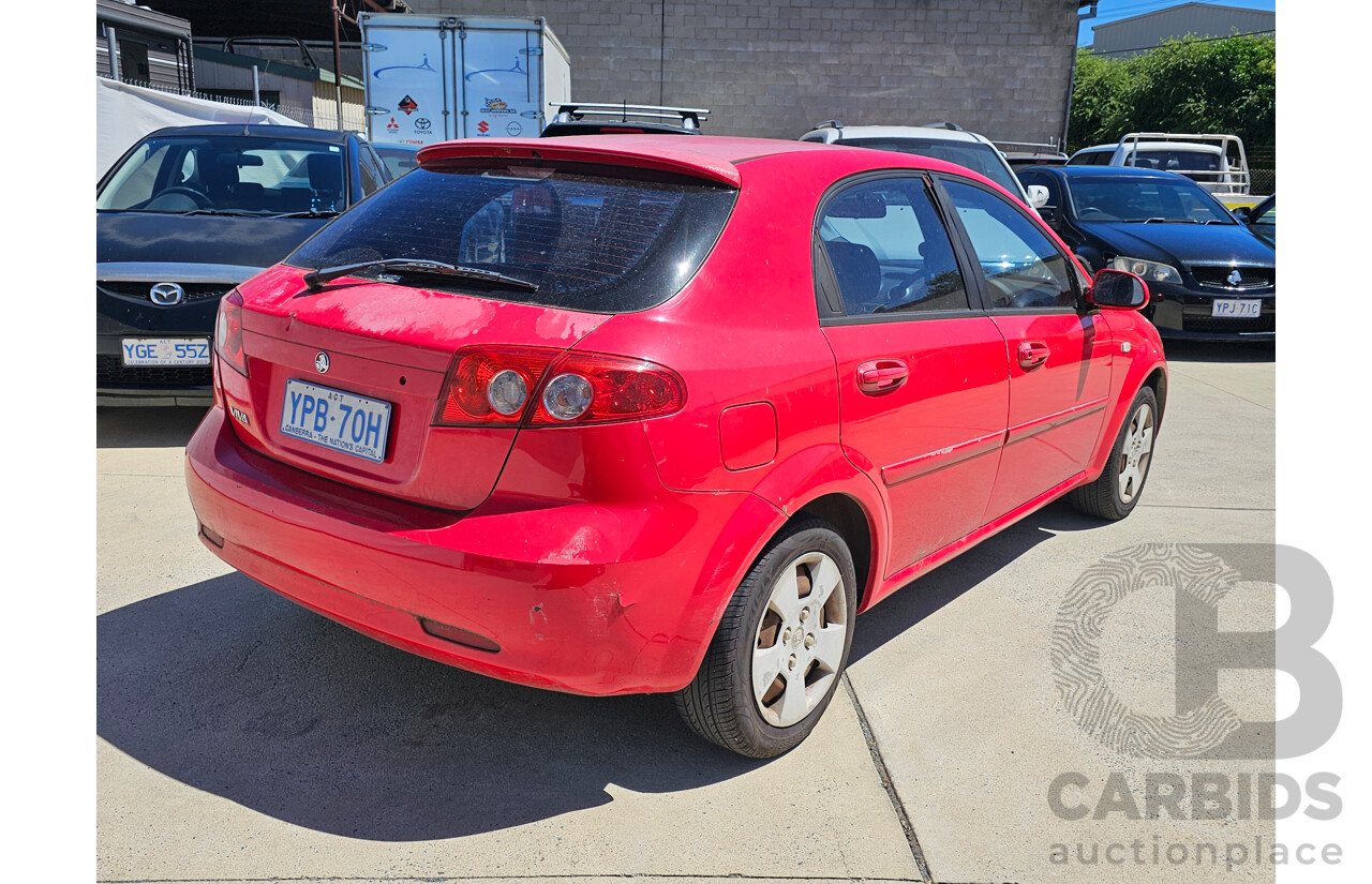 7/2007 Holden Viva  JF MY07 5d Hatchback Red 1.8L