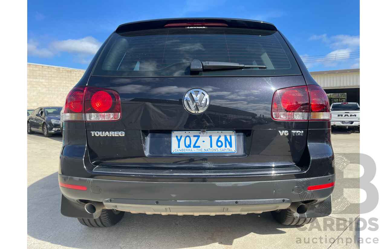 09/08 Volkswagen Touareg V6 TDI 4WD 7L MY09 UPGRADE 4D Wagon Black 3.0L