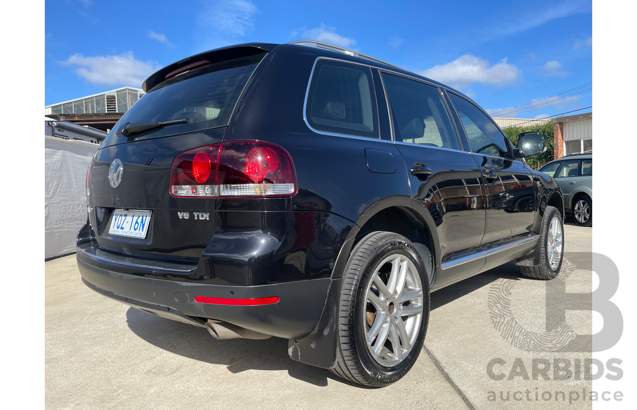 09/08 Volkswagen Touareg V6 TDI 4WD 7L MY09 UPGRADE 4D Wagon Black 3.0L
