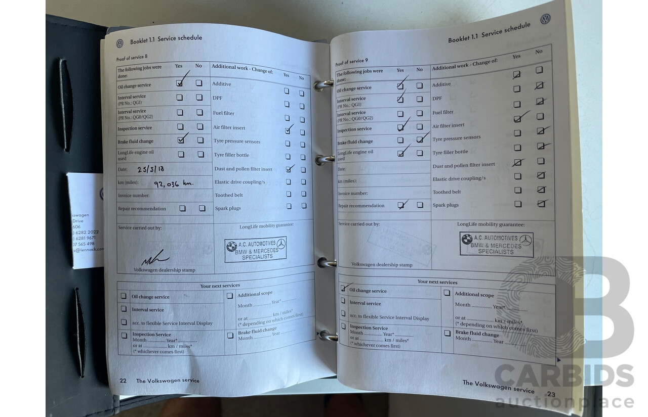 09/08 Volkswagen Touareg V6 TDI 4WD 7L MY09 UPGRADE 4D Wagon Black 3.0L