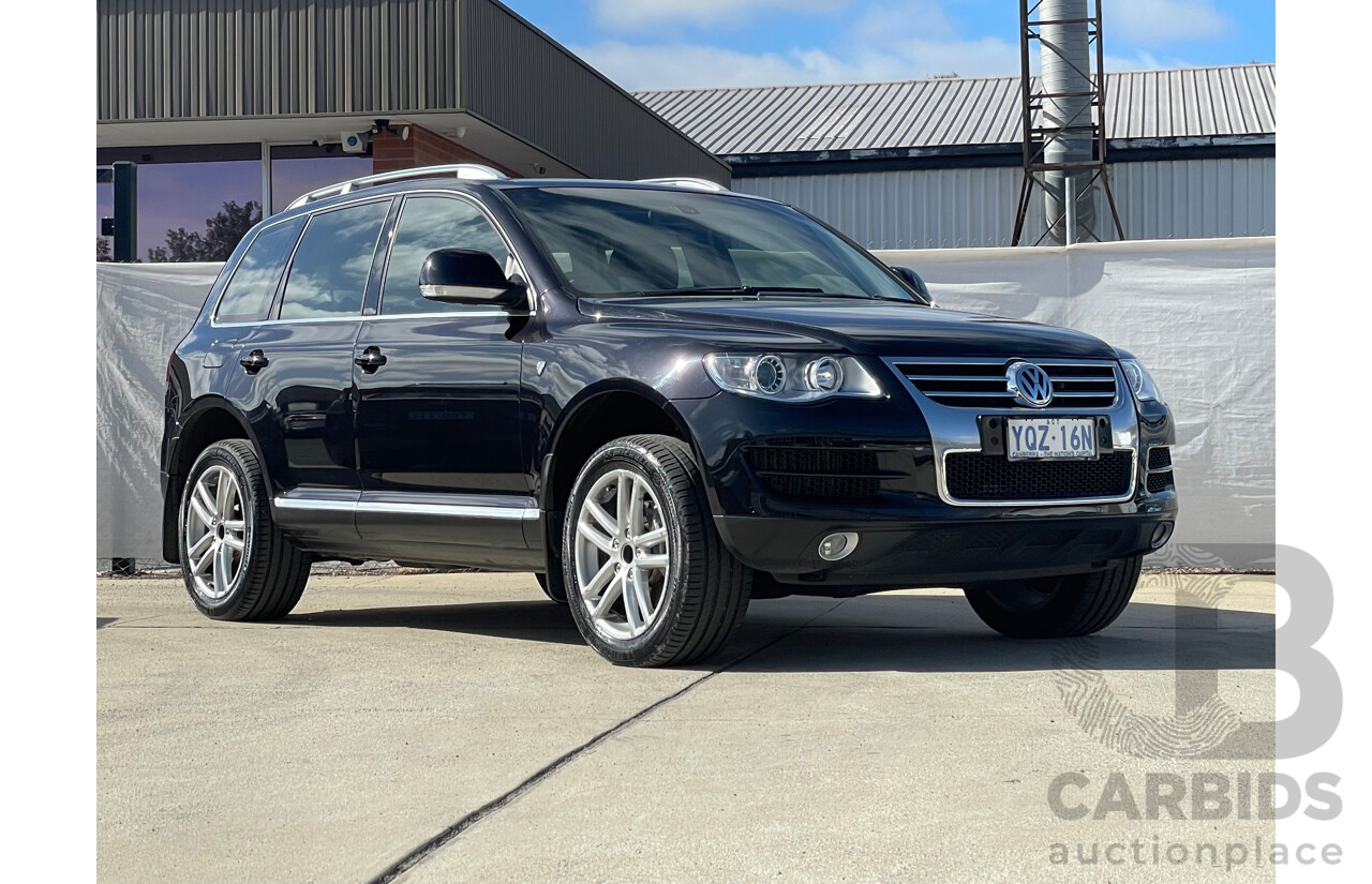 09/08 Volkswagen Touareg V6 TDI 4WD 7L MY09 UPGRADE 4D Wagon Black 3.0L