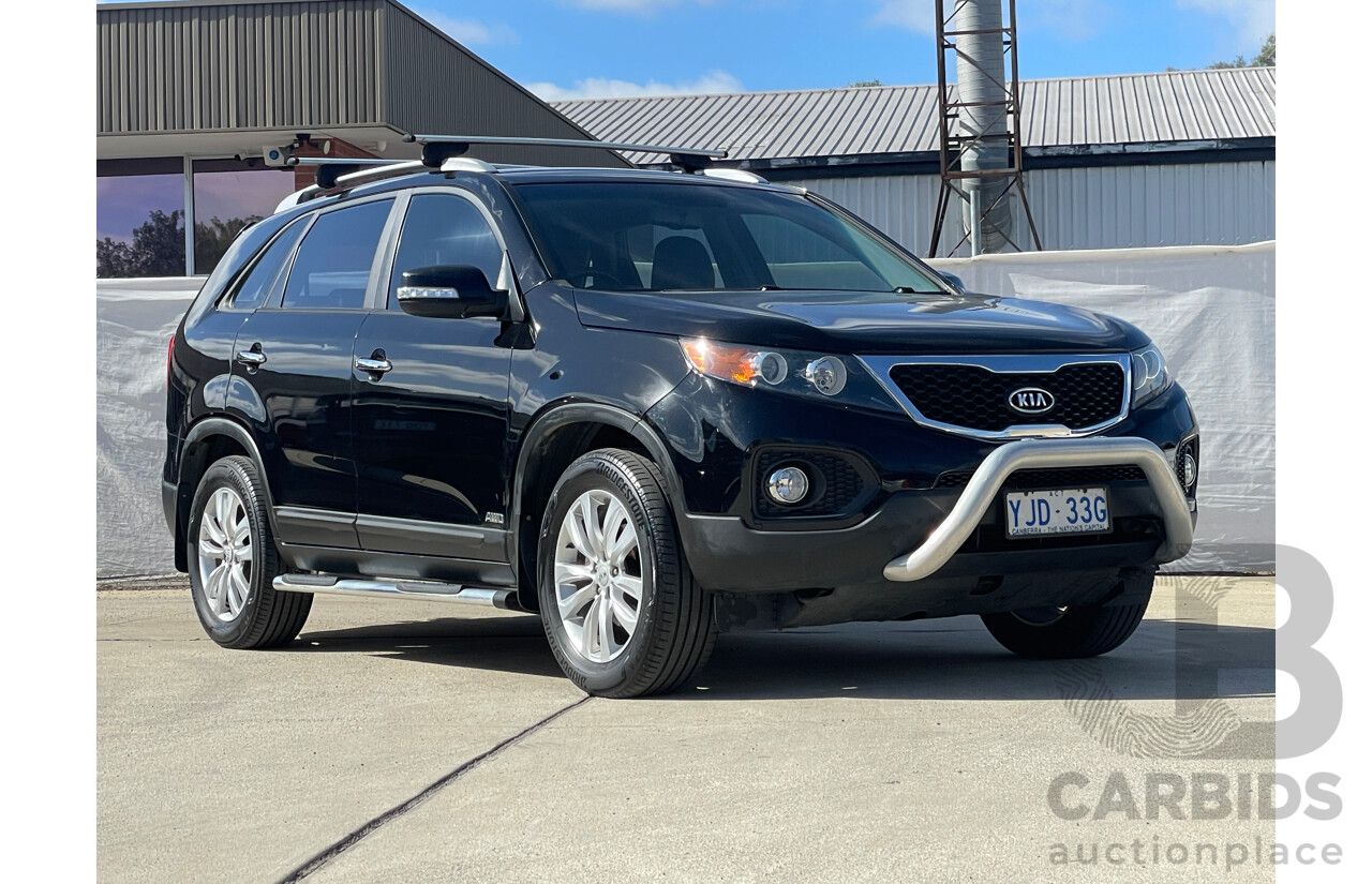 08/12 Kia Sorento SLi (4x4) AWD XM MY12 4D Wagon Black 2.2L