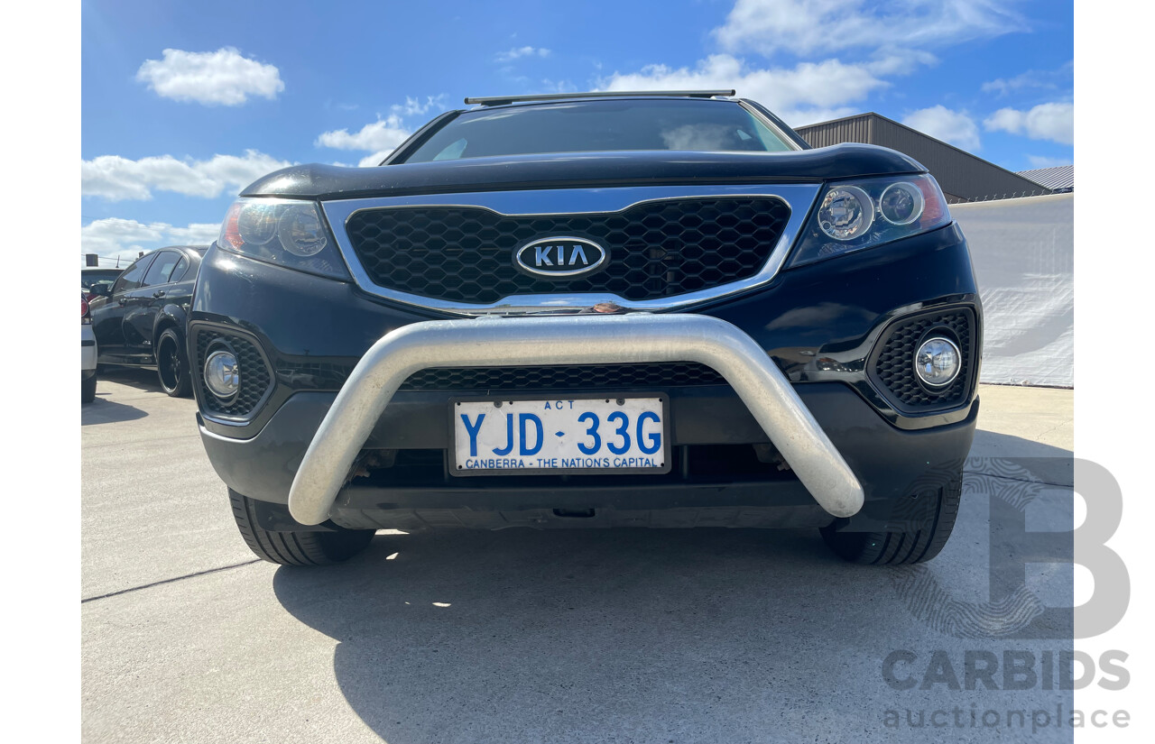 08/12 Kia Sorento SLi (4x4) AWD XM MY12 4D Wagon Black 2.2L