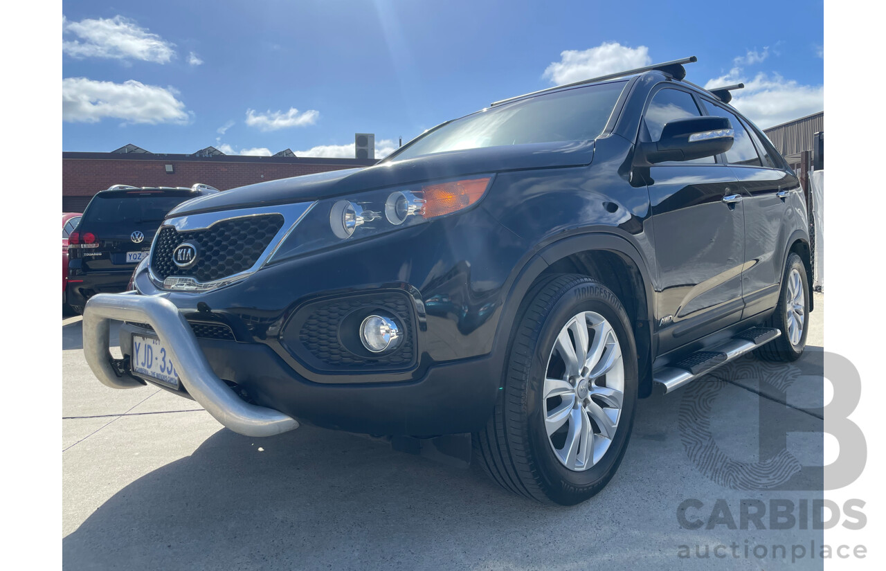 08/12 Kia Sorento SLi (4x4) AWD XM MY12 4D Wagon Black 2.2L