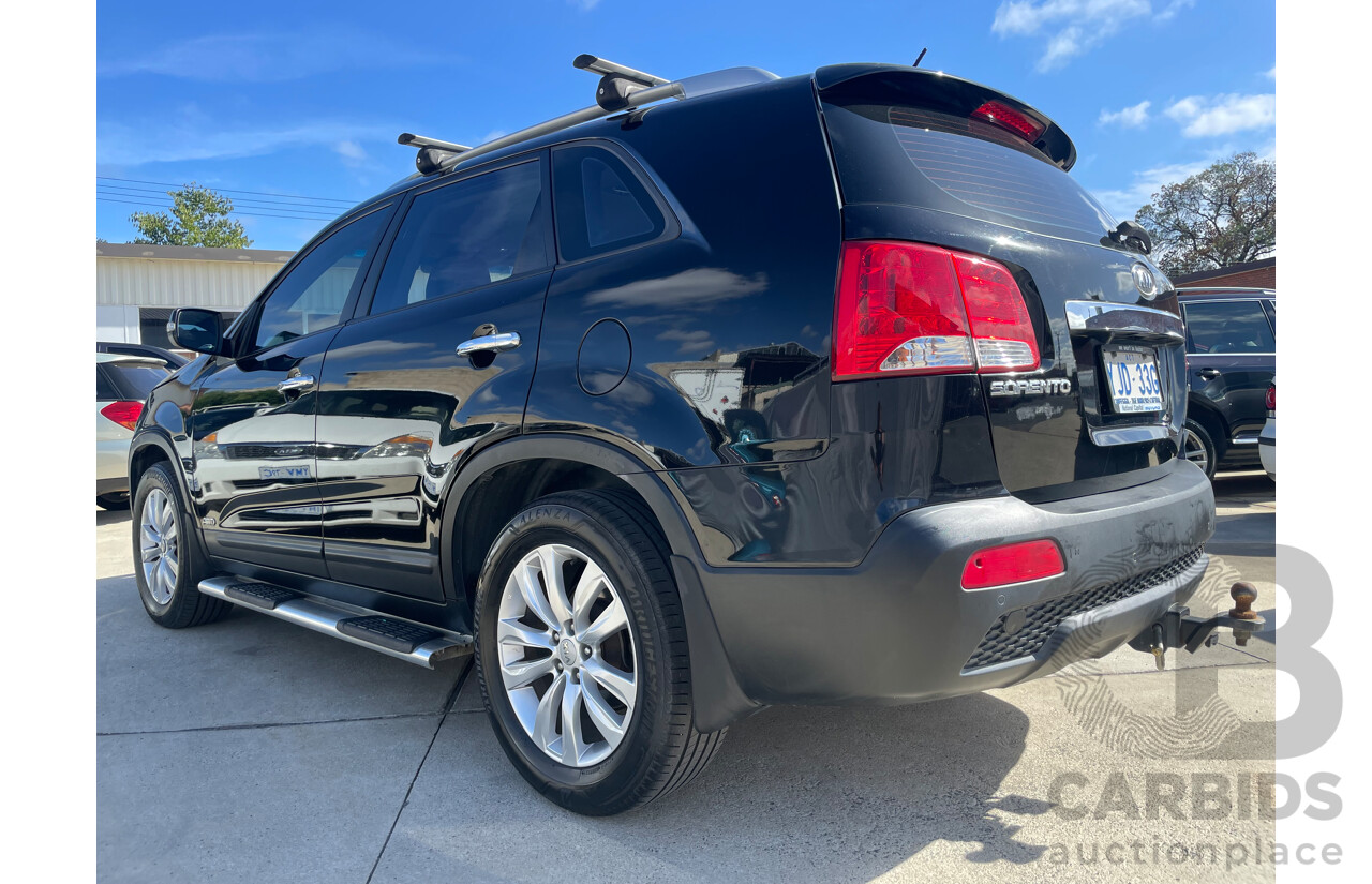 08/12 Kia Sorento SLi (4x4) AWD XM MY12 4D Wagon Black 2.2L