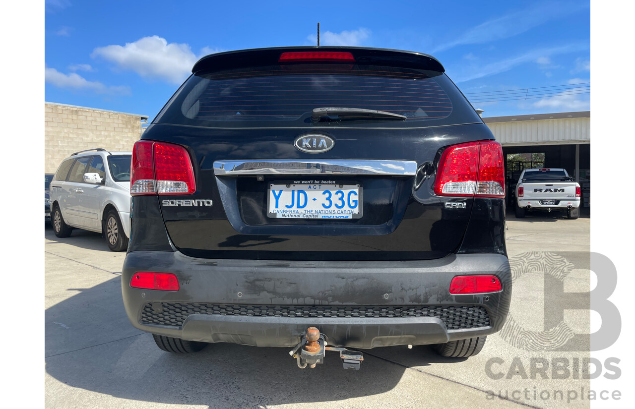 08/12 Kia Sorento SLi (4x4) AWD XM MY12 4D Wagon Black 2.2L
