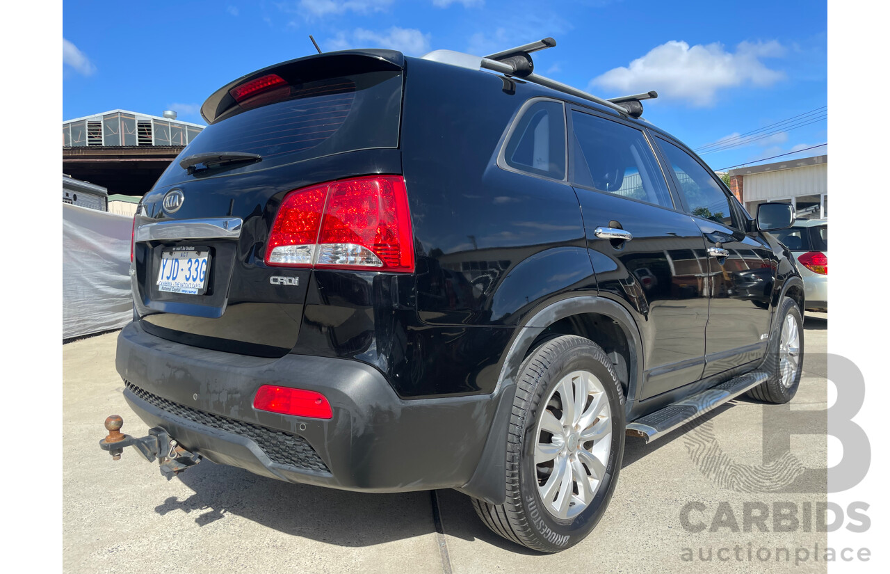 08/12 Kia Sorento SLi (4x4) AWD XM MY12 4D Wagon Black 2.2L