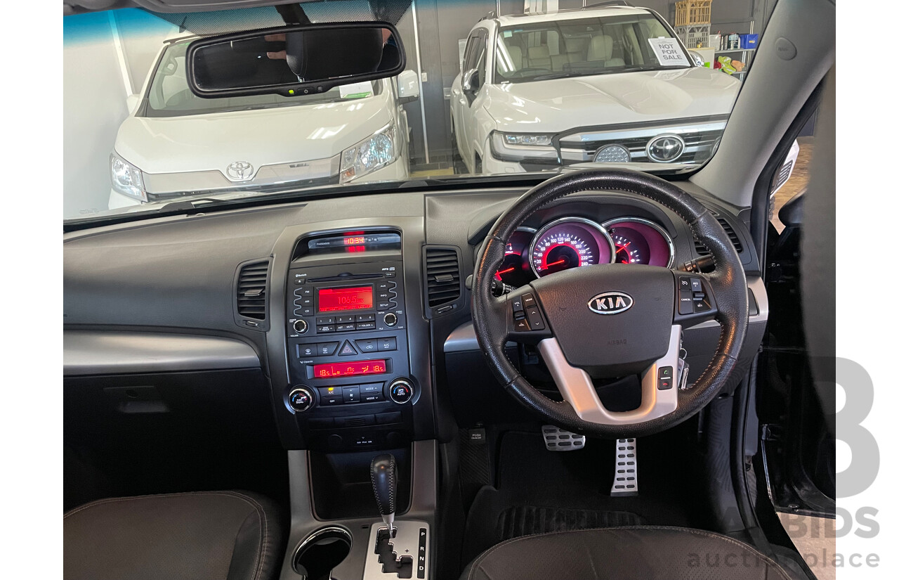 08/12 Kia Sorento SLi (4x4) AWD XM MY12 4D Wagon Black 2.2L