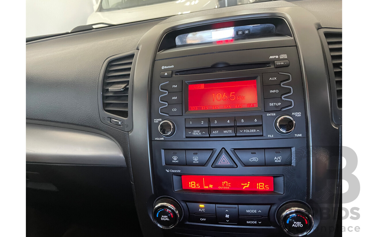 08/12 Kia Sorento SLi (4x4) AWD XM MY12 4D Wagon Black 2.2L