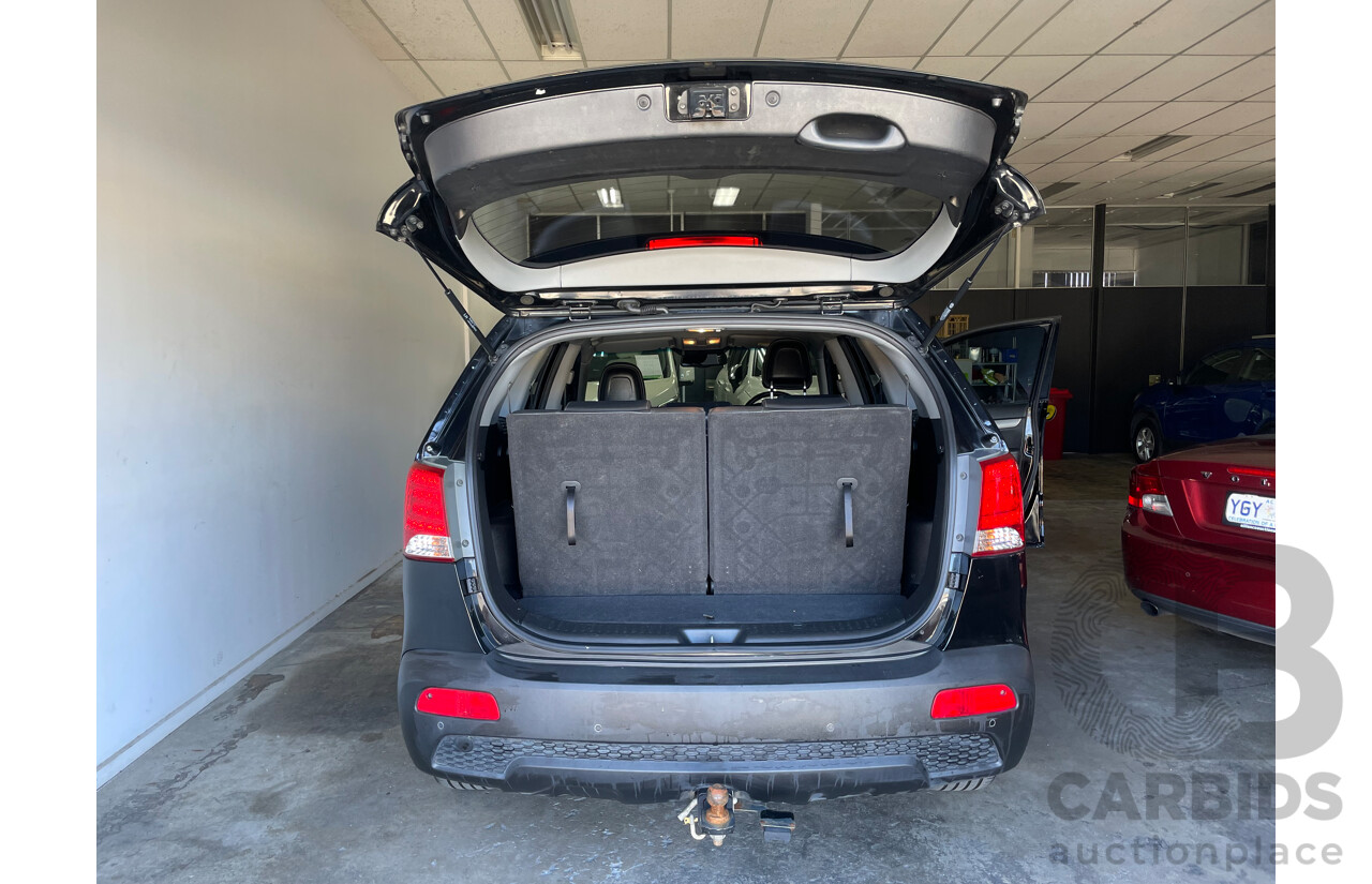 08/12 Kia Sorento SLi (4x4) AWD XM MY12 4D Wagon Black 2.2L
