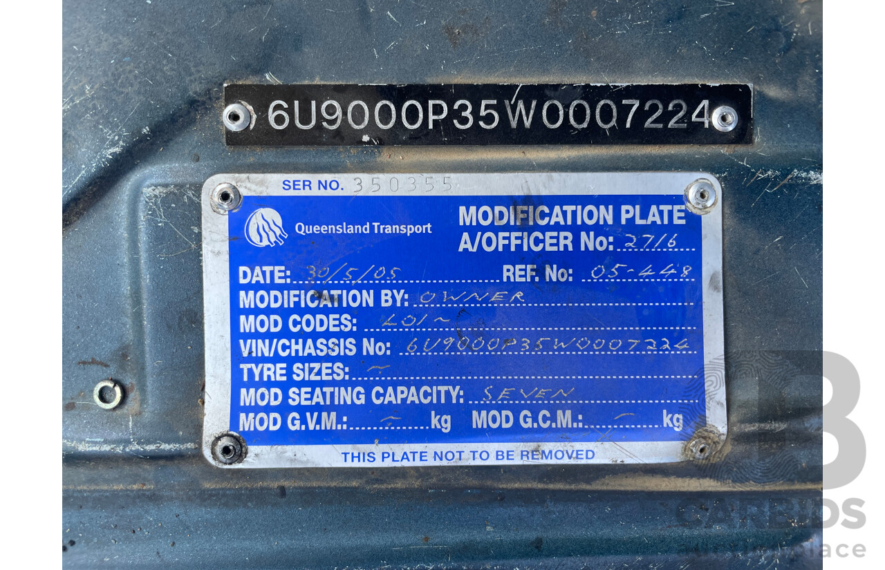 01/1990 Mitsubishi Delica 4WD Campervan Green 2.5L Turbo Diesel