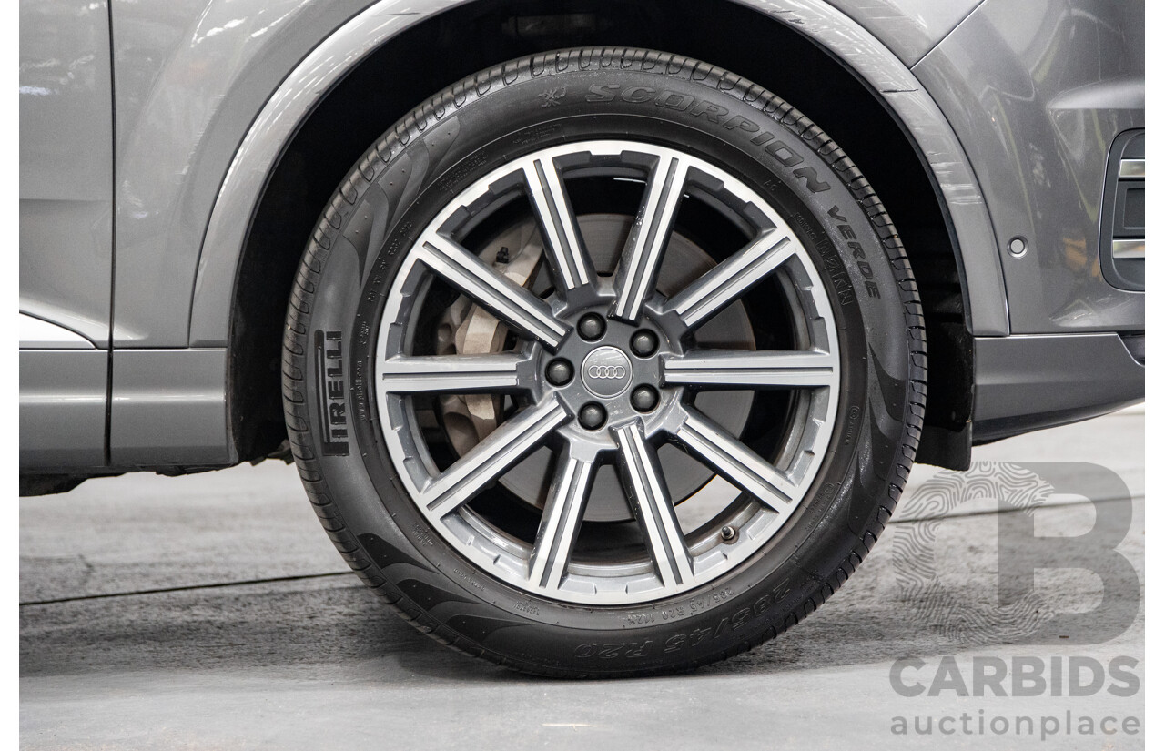 07/2016 Audi Q7 Quattro (AWD) 4M Series 4D Wagon Metallic Grey Turbo Diesel V6 3.0L - 7 Seater