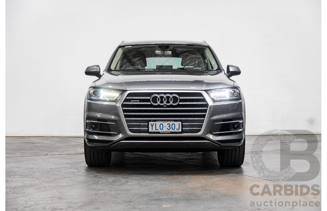 07/2016 Audi Q7 Quattro (AWD) 4M Series 4D Wagon Metallic Grey Turbo Diesel V6 3.0L - 7 Seater