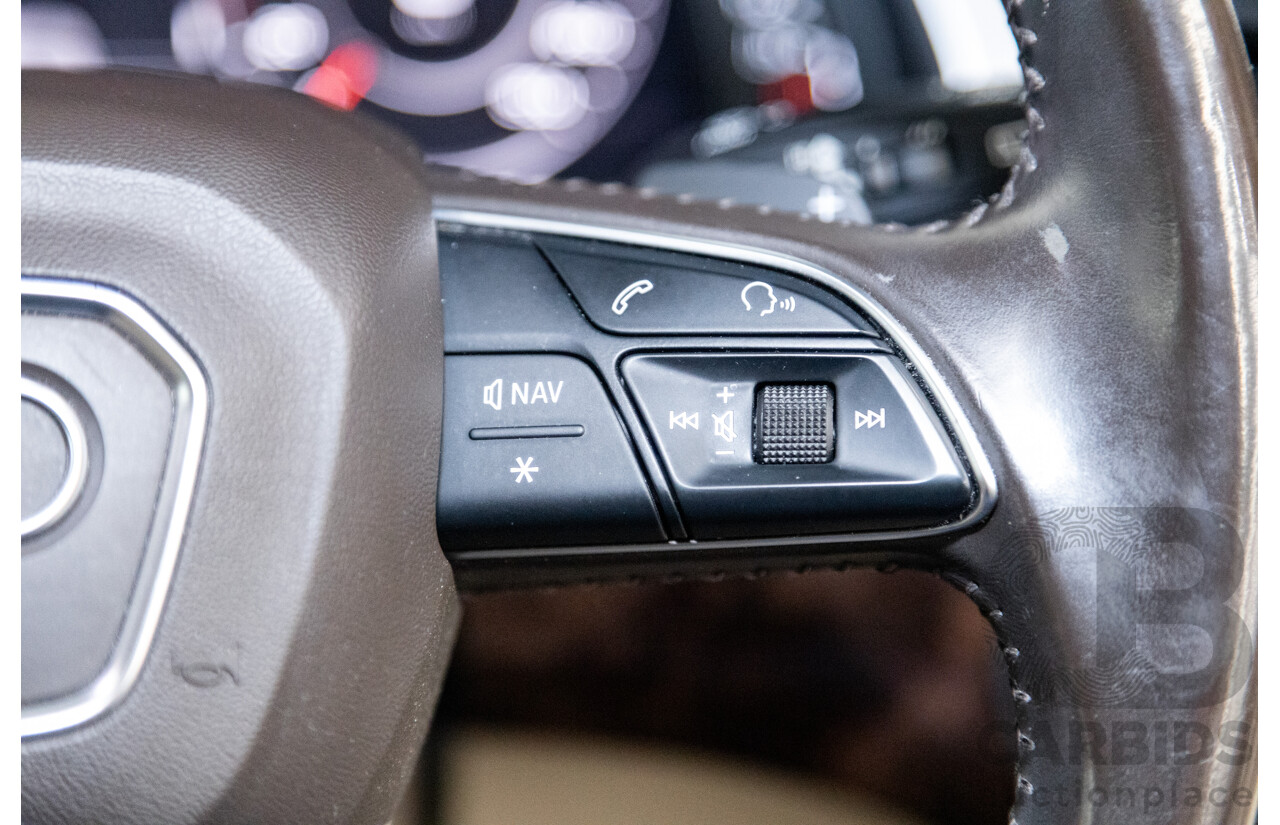 07/2016 Audi Q7 Quattro (AWD) 4M Series 4D Wagon Metallic Grey Turbo Diesel V6 3.0L - 7 Seater