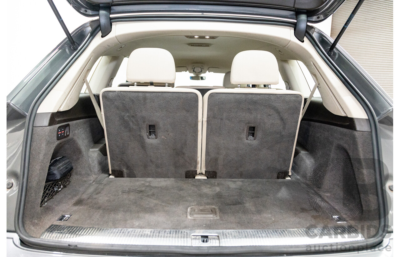 07/2016 Audi Q7 Quattro (AWD) 4M Series 4D Wagon Metallic Grey Turbo Diesel V6 3.0L - 7 Seater