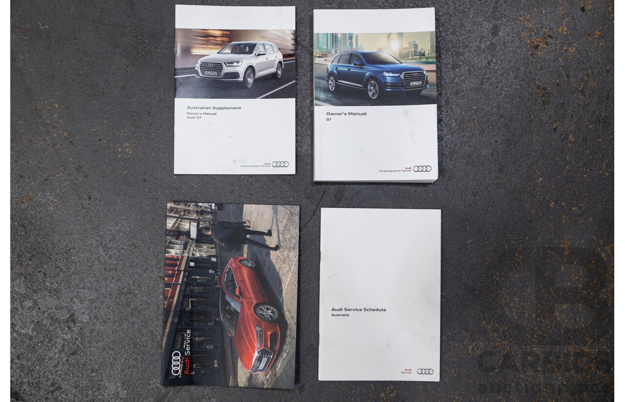 07/2016 Audi Q7 Quattro (AWD) 4M Series 4D Wagon Metallic Grey Turbo Diesel V6 3.0L - 7 Seater