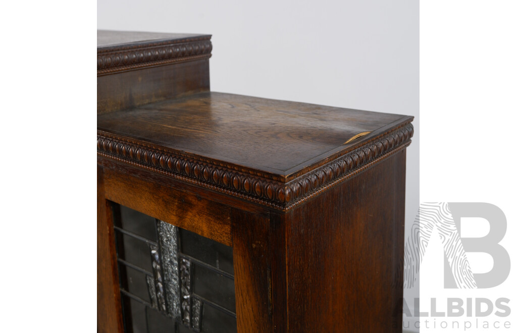 Art Deco Leadlight China Cabinet