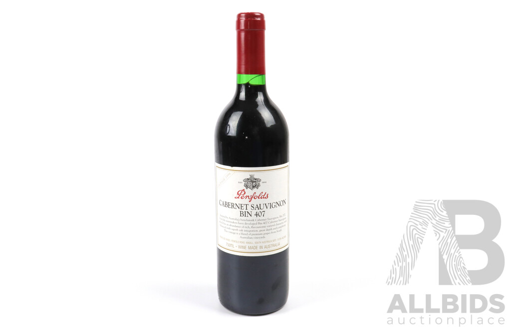 Penfolds Bin 407 Cabernet Sauvignon Vintage 1996
