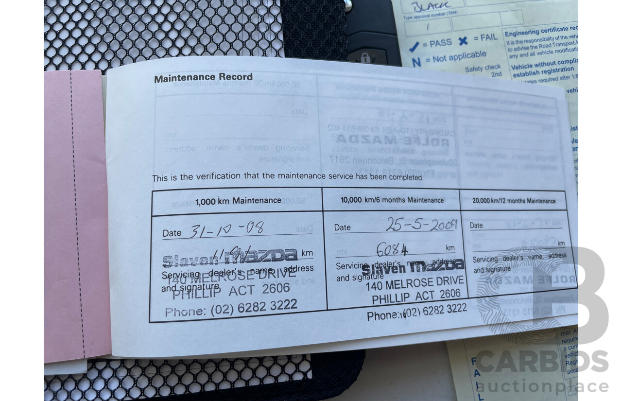 6/2008 Mazda Mazda2 MAXX DE 3d Hatchback Black 1.5L