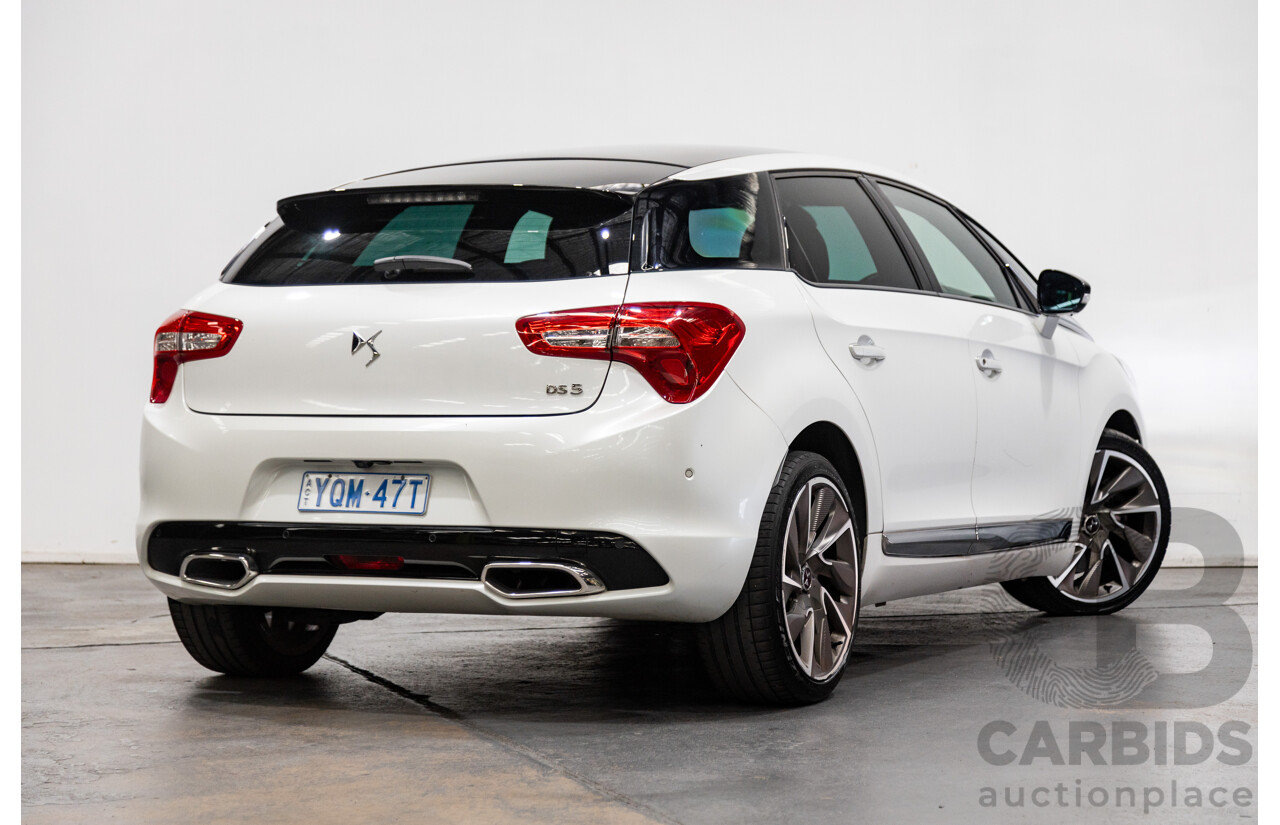 02/2016 Citroen DS5 D-Sport MY16 5D Hatchback Blanc Nacre Pearl White Metallic Turbo Diesel 2.0L