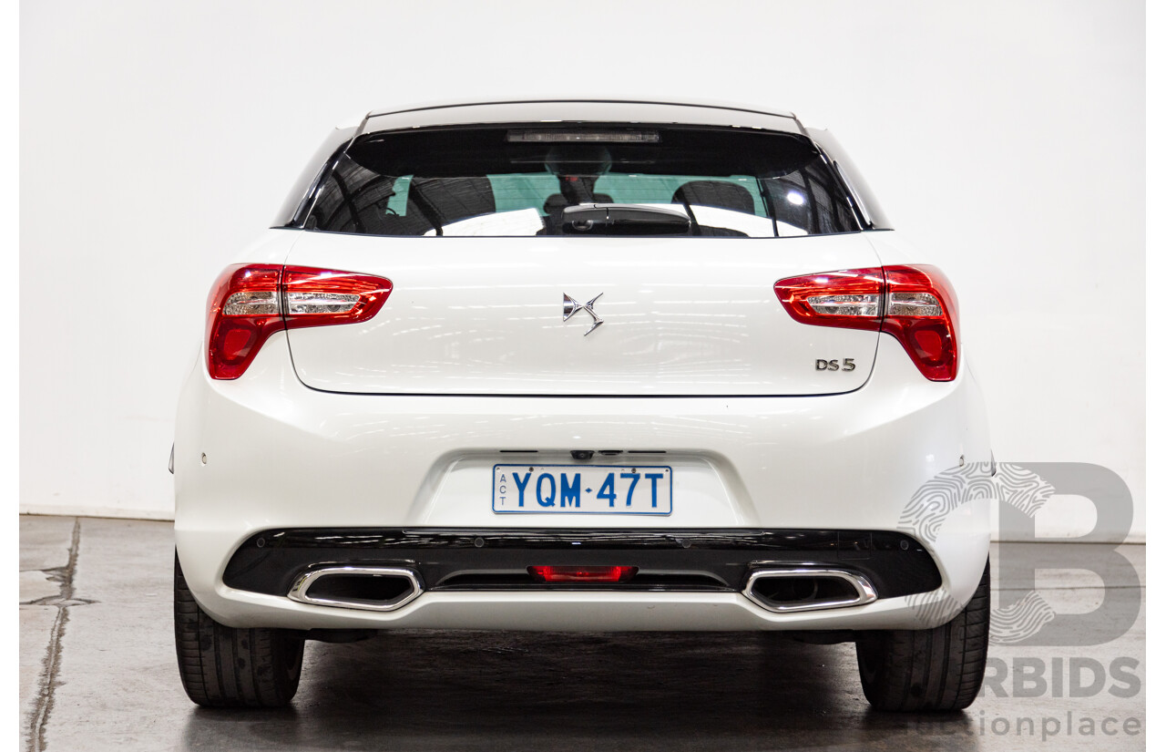 02/2016 Citroen DS5 D-Sport MY16 5D Hatchback Blanc Nacre Pearl White Metallic Turbo Diesel 2.0L
