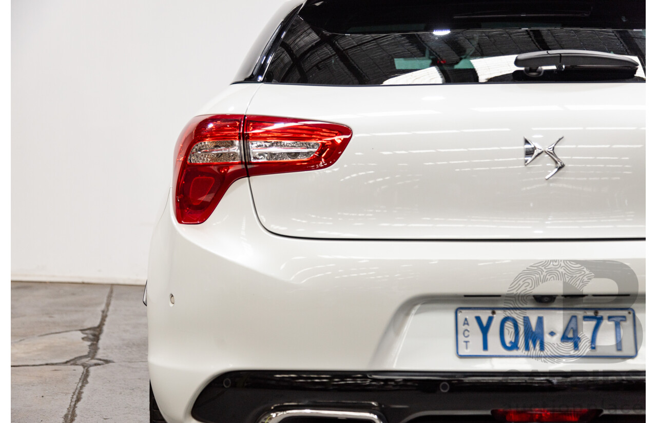 02/2016 Citroen DS5 D-Sport MY16 5D Hatchback Blanc Nacre Pearl White Metallic Turbo Diesel 2.0L