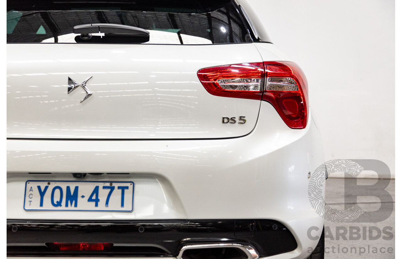 02/2016 Citroen DS5 D-Sport MY16 5D Hatchback Blanc Nacre Pearl White Metallic Turbo Diesel 2.0L