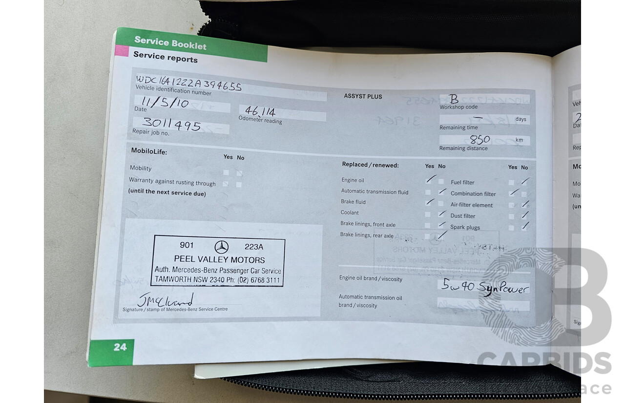 5/2008 Mercedes-Benz ML 320 CDI (4x4) W164 08 UPGRADE 4d Wagon Silver 3.0L