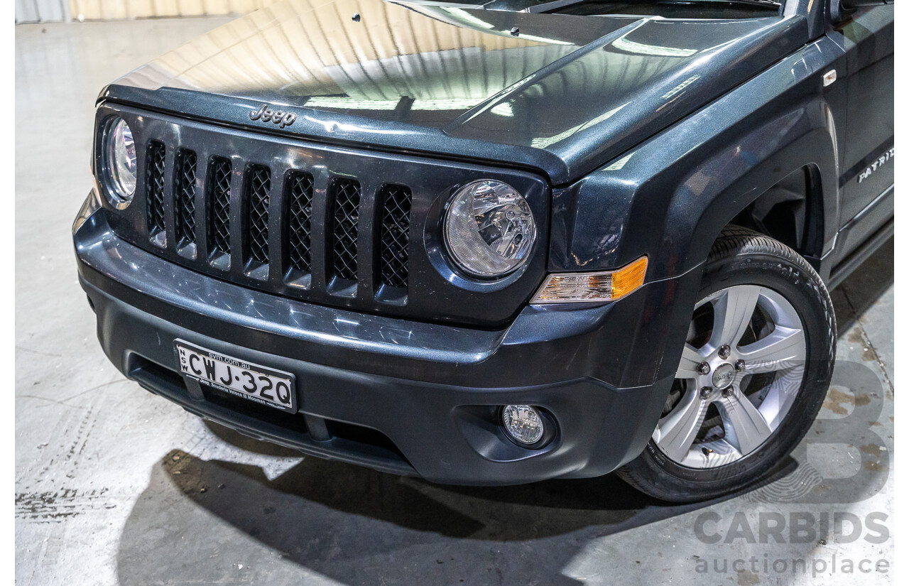 6/2014 Jeep Patriot Limited (4x4) MK MY14 4d Wagon Metallic Grey 2.4L