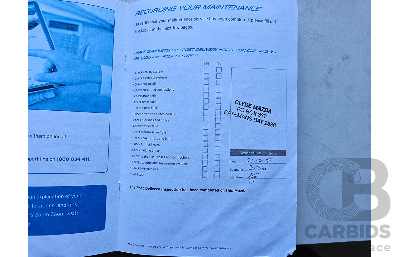 8/2015 Mazda Cx-5 MAXX (4x2) 4d Wagon Blue 2.0L