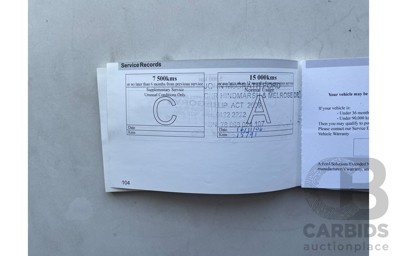 01/06 Ford Territory TX (RWD) RWD SY 4D Wagon Beige 4.0L