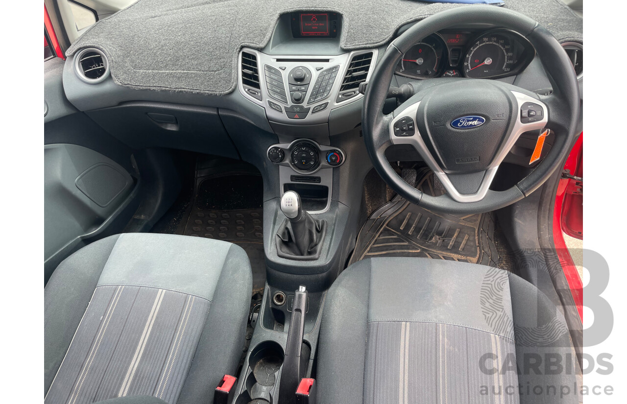 11/2009 Ford Fiesta Econetic WS 5d Hatchback Red 1.6L