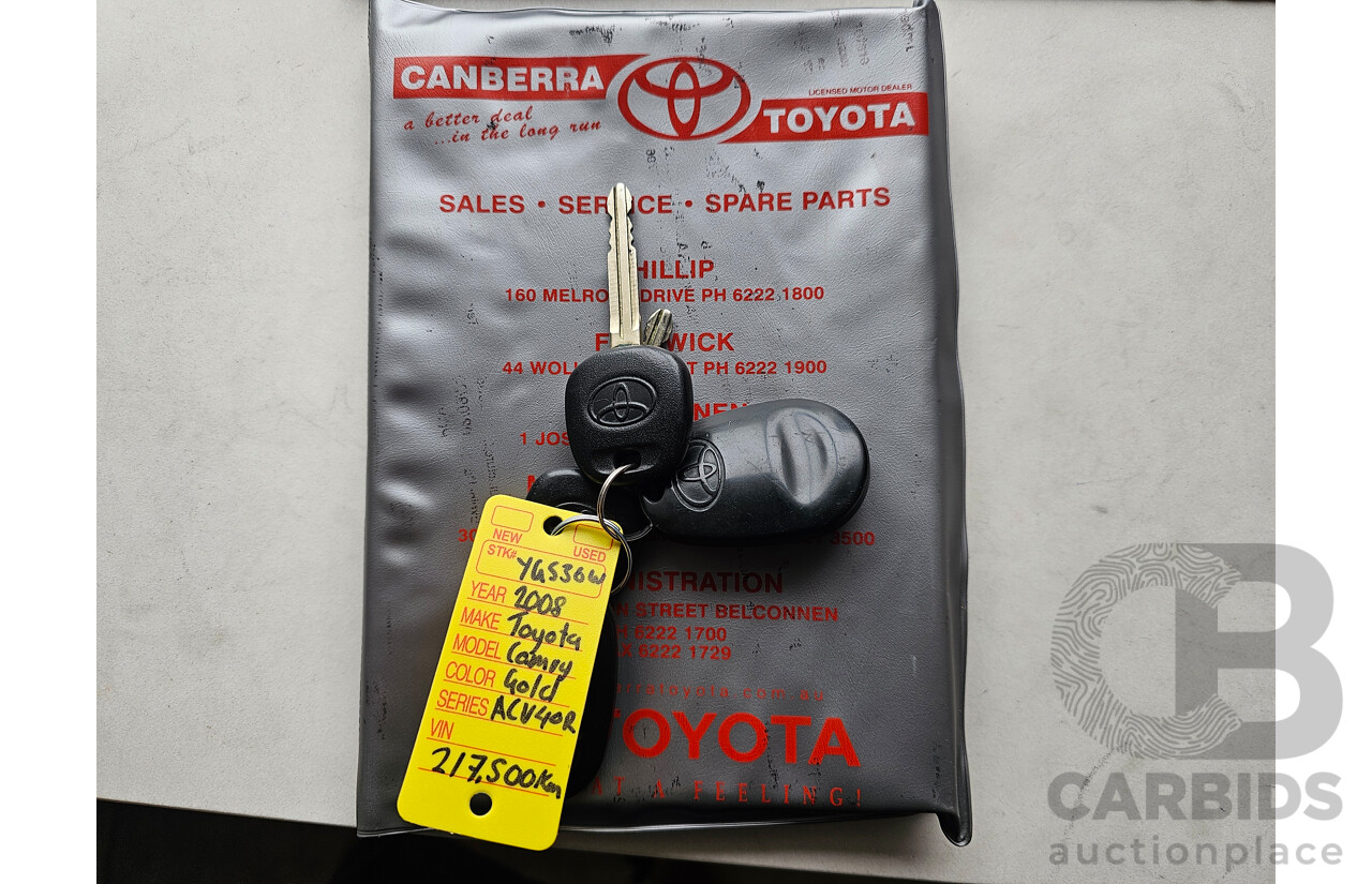 4/2008 Toyota Camry Altise ACV40R 07 UPGRADE 4d Sedan Silver 2.4L