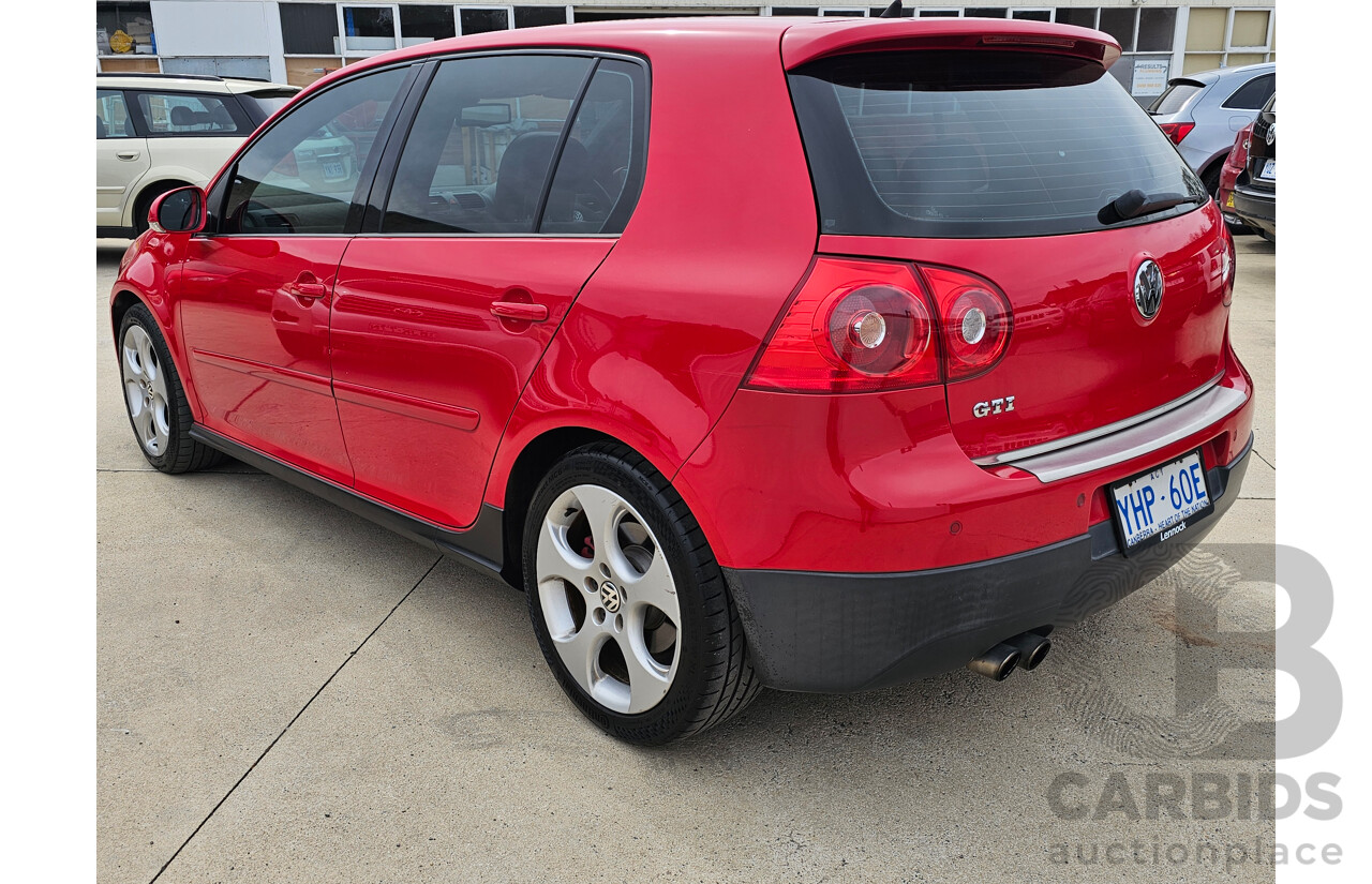 4/2008 Volkswagen Golf GTi 1K MY08 UPGRADE 5d Hatchback Red 2.0L