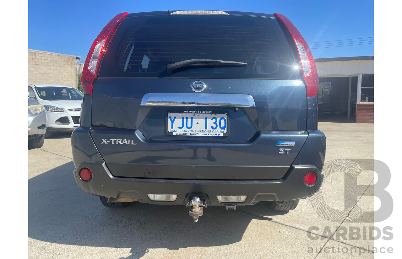 10/13 Nissan X-Trail ST (FWD) FWD T31 SERIES 5 4D Wagon Blue 2.0L