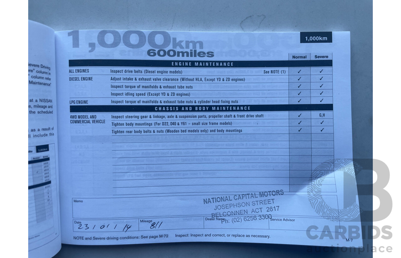 10/13 Nissan X-Trail ST (FWD) FWD T31 SERIES 5 4D Wagon Blue 2.0L