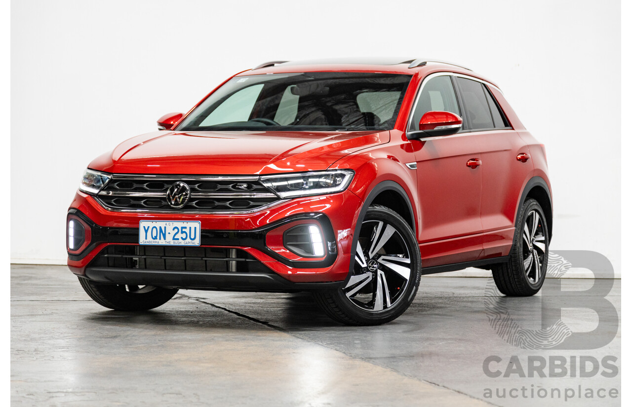 02/2023 Volkswagen T-Roc 140TSI R-Line (AWD) D1 MY23 Update 4D Wagon Kings Red Turbo 2.0L